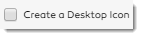 Create a Desktop icon check box