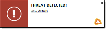 Threat Detected notification