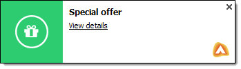 Special Offer notification