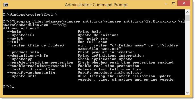 Action List window