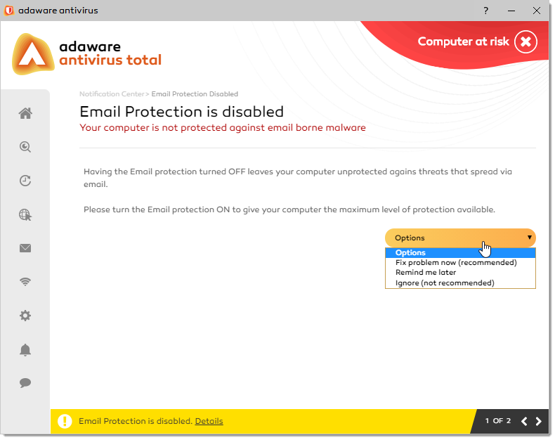 Problem Description window