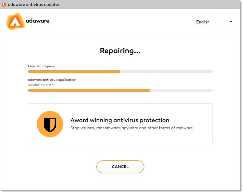 Repairing Process window