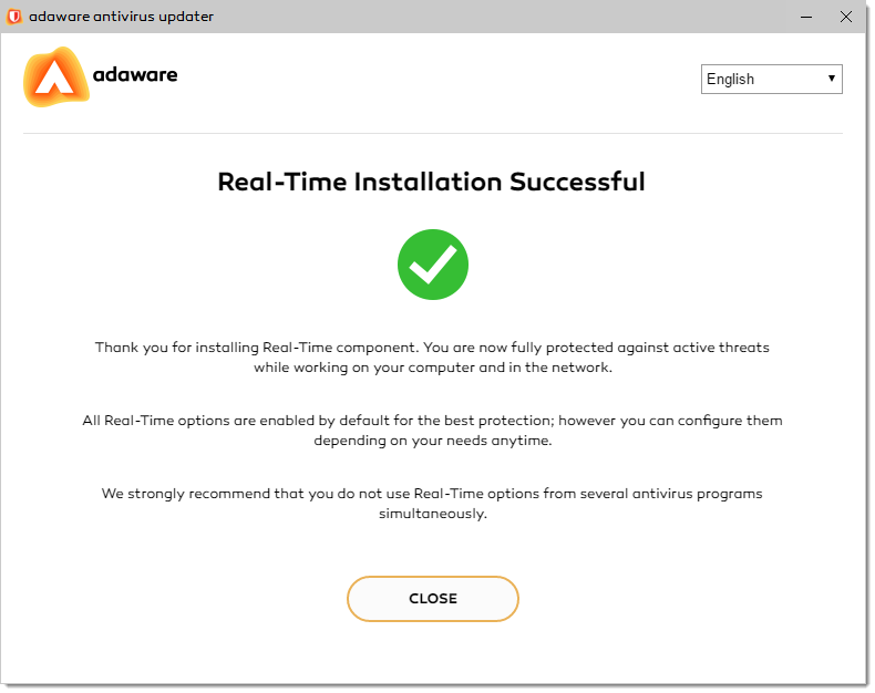 Feature Installed Successfully window