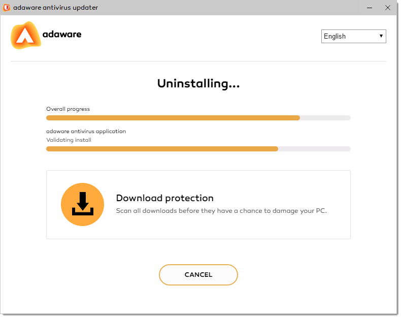 Uninstall Older Version progress